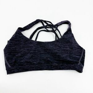 ✅‎ VICTORIA'S SECRET PURPLE/BLACK STRAPPY BRALETTE SIZE MEDIUM WITH PADDING